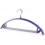 Clothes Racks Hanger Seamless Dip Semi-Circular Non-Slip Shoulder Dress,10pcs, Standard Hangers (Color : Purple)