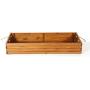 Fold able Organization Rustic Display Storage Wood Box, Mahogany Color (20&quotX50&quotX8”)