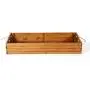 Fold able Organization Rustic Display Storage Wood Box, Mahogany Color (20&quotX50&quotX8”)