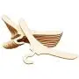 20pcs Mini Wooden Clothes Hanger Doll Accessory Doll Clothes Coat Dress Organizer for Kids Craft Projects 20pcs Mini Wooden Clothes Hanger Doll Accessory Doll Clothes Coat Dress Organizer for Kids Craft Projects