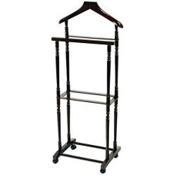 Frеnchi Hоmе Furnishing Home Decor Men Suit Valet Stand with Hanger, Espresso