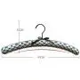 10 Pcs Fancy Gold Black Lace Fabric Padded Hanger for Wedding Dress, Beautiful Lace Satin Clothes Coats Hanger Rack for Bride Random Color 10 Pcs Fancy Gold Black Lace Fabric Padded Hanger for Wedding Dress, Beautiful Lace Satin Clothes Coats Hanger Rack for Bride Random Color