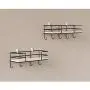 yodaliy Storage Rack Decoration Wall Mounted Kitchen Simple Cloth Hanger with Hook Wooden Iron Shelf Bedroom Office Holder DIY Home