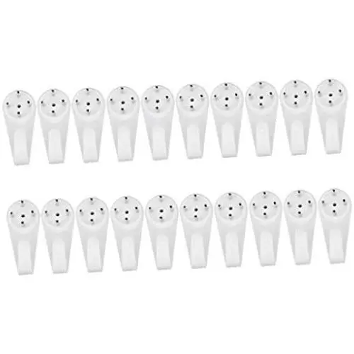 Fityle Pack of 20 Picture Hangers for Brick, Concrete and Cinder Block - Extra Strength pins/Plastic -Invisible Traceless(Punch Free) -Holds Max 5kg Load Fityle Pack of 20 Picture Hangers for Brick, Concrete and Cinder Block - Extra Strength pins/Plastic -Invisible Traceless(Punch Free) -Holds Max 5kg Load
