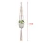 Flosky 3pcs/Set Handmade Macrame Plant Hanger Indoor Outdoor Hanging Basket Flower Pots