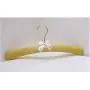 5pcs Random Color Gold Satin Padded Clothes Hanger with Gold Hook, Dots Stripe Style Hanger Rack for Top Shirt Blouse Dress