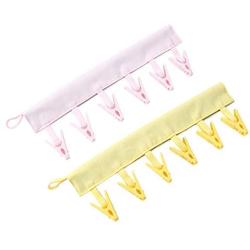 MEA HH Clothes Pins 2 Pack Travel Hangers Foldable Clothespins Hanger Clips