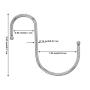 SumDirect 10pcs Silver S Hooks S Shaped Hanging Hooks S Hangers for Kitchen Office Bathroom Garden and Closet