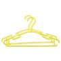 Peony red 10Pcs/Set Portable Children Clothes Hanger Toddler Baby Clothes Coat Plastic Hangers Hook Household for Kids Clothing Organizer,Yellow