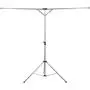 Auvem Foldable Portable Clothes Drying Rack, Adjustable High Capacity Stainless Steel Telescopic Indoor and Outdoor Balcony Mobile Travel Retractable Hanger