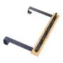 KeepTpeeK Over The Door Hook Hanger Organizer for Coats, Hoodies, Hats, Scarves, Purses, Leashes, Bath Towels & Robes Men and Women Clothing Rack 5 Hooks (Black)