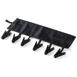 Ovanpa 2019 Travel Clothespins Hanger (Black)