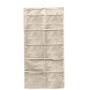 Miklan Closet Hanging Organizer with Pockets, Dual Sided 15-Pocket Wall Shelf Organizers Storage Bags Space Saver Bag Oxford Cloth with Hanger for Bra Underwear Tshirts Underpants Socks (Beige)