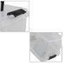NICESH 4.5 L Plastic Storage Box, Clear Latch Box, 4-Pack
