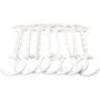 Mccng - Drying Racks & Nets - 8pcs Clothes Hanger Rack Clothing Hook Clip Stand Magic Space Saver Organizer Pants Adjustable - Hooks Multi Dress Metal Labels Keeper Markers Lock Multiple Holders Adjus