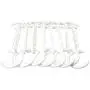 Mccng - Drying Racks & Nets - 8pcs Clothes Hanger Rack Clothing Hook Clip Stand Magic Space Saver Organizer Pants Adjustable - Hooks Multi Dress Metal Labels Keeper Markers Lock Multiple Holders Adjus Mccng - Drying Racks & Nets - 8pcs Clothes Hanger Rack Clothing Hook Clip Stand Magic Space Saver Organizer Pants Adjustable - Hooks Multi Dress Metal Labels Keeper Markers Lock Multiple Holders Adjus