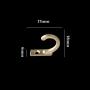 TOPBATHY 20PCS Single Coat Hooks Mini Size Wall Mounted Cloth Hanger for Coats Hats Towels Keys (Golden)
