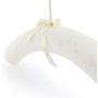 HANGERWORLD 3 Cream 15.7inch Cotton Padded Cushioned Top Garment Coat Hangers with Embroidered Floral Detail HANGERWORLD 3 Cream 15.7inch Cotton Padded Cushioned Top Garment Coat Hangers with Embroidered Floral Detail