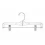 Decor Hut Clear Skirt & Pants Hangers 14 inch Clip Hanger for Pants with Swivel Hook 12 Pack