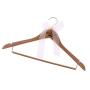 Flameer Vintage Plain Wooden Wedding Dress Hanger Bridal Groom Coat Hangers Party Gift