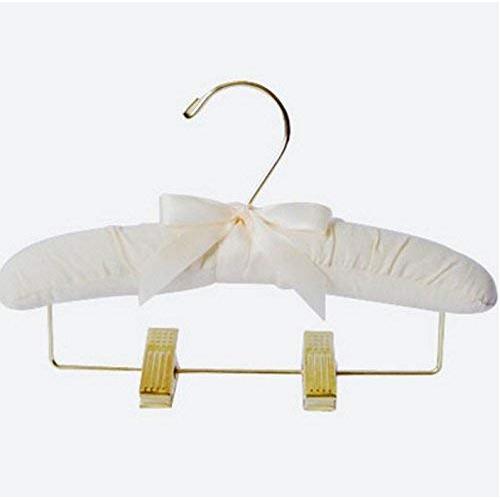 Inveroo 5pcs/lot 25cm Childrens Cloth Hangers Gold Trousers Clips Baby Hanger Clothes Rack