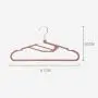 SAASNY Standard Hangers Plastic Hangers,Premium S-Shaped Pp Plastic Clothes Hangers,Set of 25,Space-Saving Clothes Hangers,Non-Slip,for Jackets,Shirts,Dresses,Scarves(Pink) for Drying and Storage