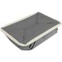 Sorbus Storage Basket Set [Pack 3] Large 15 x 10 x 9 Live Laugh and Love, Big Rectangular Fabric Collapsible Organizer Bins with Carry Handles for Easy Use (Storage Grey Bins - Lowercase Text)