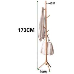 FUTER Floor Standing Coat Rack Hat Stand Hanger Structure 8 Hooks Clothes Rail