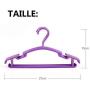 20Pcs Random Color Portable Children Clothes Hanger Toddler Baby Clothes Coat Plastic Hangers Hook Household for Kids Clothing Organizer