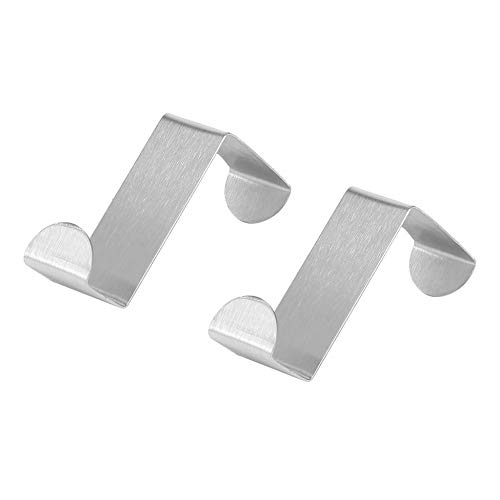 Fashionlook 2PCS Stainless Steel Kitchen Cabinet Draw Hooks Kitchen Cabinet Draw Towel Clothes Pothook Clothes Hanger Holder