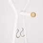 ZEMIN Floor Standing Coat Rack Clothes Hat Stand Hanger Hooks Rod Shelf Stoarge Simple Nordic Style Iron, White, 2 Styles Available (Color : A) ZEMIN Floor Standing Coat Rack Clothes Hat Stand Hanger Hooks Rod Shelf Stoarge Simple Nordic Style Iron, White, 2 Styles Available (Color : A)
