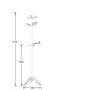 DUIHIDD Clothes Hangers Solid Wood Coat Rack Floor Home Bedroom Clothes Rack Hat Rack 44cm×176cm (Color : Wood Color)