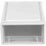 Decdeal Stackable Clear Clothes Drawer Transparent Plastic Organizer Storage Boxes Thickened Cabinet Closet Cases