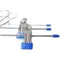 10pcs Random Color Stainless Steel Trouser Hanger Rack Coat Pants Skirt Hangers Clothes Stand Holder with 2 Adjustable Non-Slip Clips 10pcs Random Color Stainless Steel Trouser Hanger Rack Coat Pants Skirt Hangers Clothes Stand Holder with 2 Adjustable Non-Slip Clips