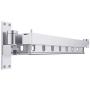 Wall Mounted Clothes Drying Rack, Aluminum Alloy Collapsible Retractable Clothes Hanger Rack for Laundry, on Balcony Or Bathroom Indoor,Silver,B