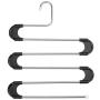 KYCPTNFJ 5 PCS Clothes Hanger S Type Pants Clothes Storage Drying Hanger Stainless Steel Space Saving Closet Towel Storage Rack Shelf 5 Tier