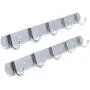 Vonty 2pcs Wall Mounted Coat Hooks Aluminum Towel Hat Clothes Hanger Rack with 5 Hooks Vonty 2pcs Wall Mounted Coat Hooks Aluminum Towel Hat Clothes Hanger Rack with 5 Hooks