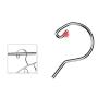 Stainless Steel Laundry Drying Rack 2 Pack 4.0 mm Clothes Hanger with 8 Clips For Drying Socks, Baby Clothes, Cloth Diapers, Bras, Towel, Underwear, Hat, Scarf, Pants, Gloves