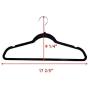 TimmyHouse Non Slip Velvet Clothes Suit/Shirt/Pants Hangers White, Black, Purple,Red 100PCS