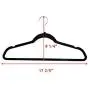 TimmyHouse Non Slip Velvet Clothes Suit/Shirt/Pants Hangers White, Black, Purple,Red 100PCS TimmyHouse Non Slip Velvet Clothes Suit/Shirt/Pants Hangers White, Black, Purple,Red 100PCS
