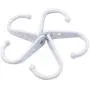 We All 28 Pieces Wall Mounted Coat Hook Robe Hooks Cloth Hanger Coat Hanger Coat Hooks and 58 Pieces Screws for Bath Kitchen Garage Single Coat Hanger (Black) (White)
