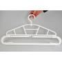 Home-X Expanding Hanger, Extendable Plastic Hanger for Heavy Clothes, Blankets, Towels, Duvets, and Accessories, Adjustable Hanger-18.5” to 30”W