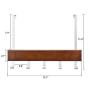 Over Door Hanger Modern Door Hook Bamboo & Aluminum for Bedroom, Living Room, Bathroom