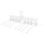 EvaroFly Multipurpose Portable Folding Hanger, Save Space Storage Clothes Hanger, Household Travel Camping -White 51.5x41.5x37cm