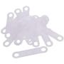 BCP 100 Pcs Clear Non-Slip Rubber Clothes Hanger Grips Clothing Hanger Strips