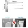 KSHAN Towel Hook Bath Swing Out Towel Bar SUS 304 Stainless Steel Bathroom Hand Towel Rack 3-Bar Folding Arm Swivel Hanger Wall Mount KSHAN Towel Hook Bath Swing Out Towel Bar SUS 304 Stainless Steel Bathroom Hand Towel Rack 3-Bar Folding Arm Swivel Hanger Wall Mount