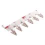 Strnek Cloth Hanger Clothespin Bathroom Racks Socks Drying Hanger Travel Portable Folding Clothes Clips Hanger Clothing Holding Ties(White)