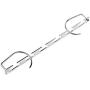 TOPBATHY 2pcs Magic Hanger Foldable Metal Straight Shape Space Saving Wonder Clothes Hangers Closet Organizer Hanger for Home Room Outdoor