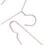 10pcs Rose Gold Metal Clothes Shirts Hanger with Groove, Heavy Duty Strong Coats Hanger, Suit Hanger