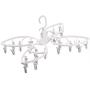 Fine Drying Rack with 24 Clips, Folding Stainless Steel Clothes Drying Rack, Sock Drying Hanger, Baby Hangers
